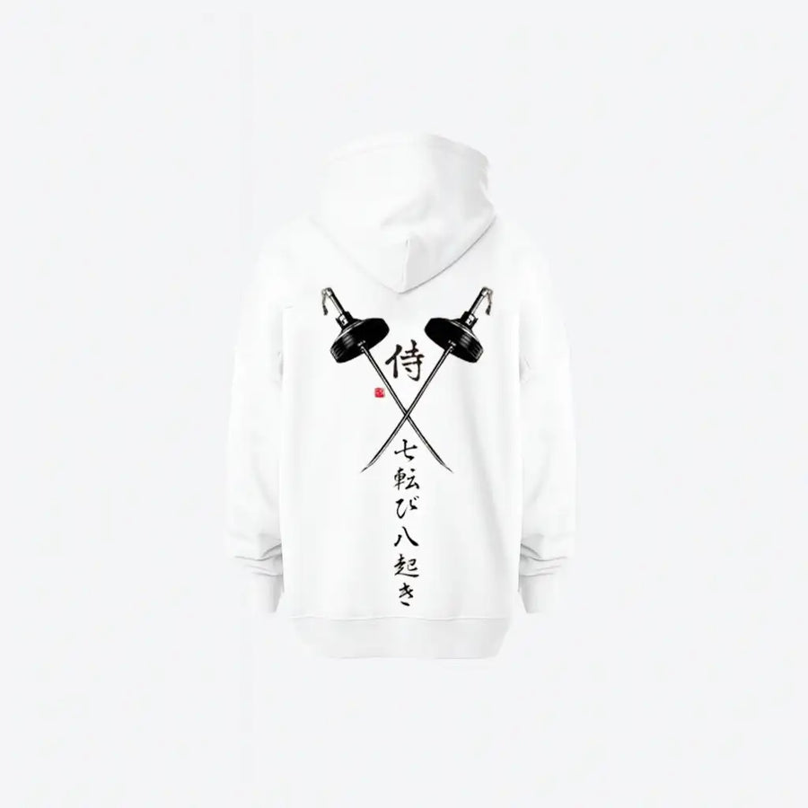 Dual Katana Hoodie | هودي أوفر سايز بتصميم سيوف يابانية