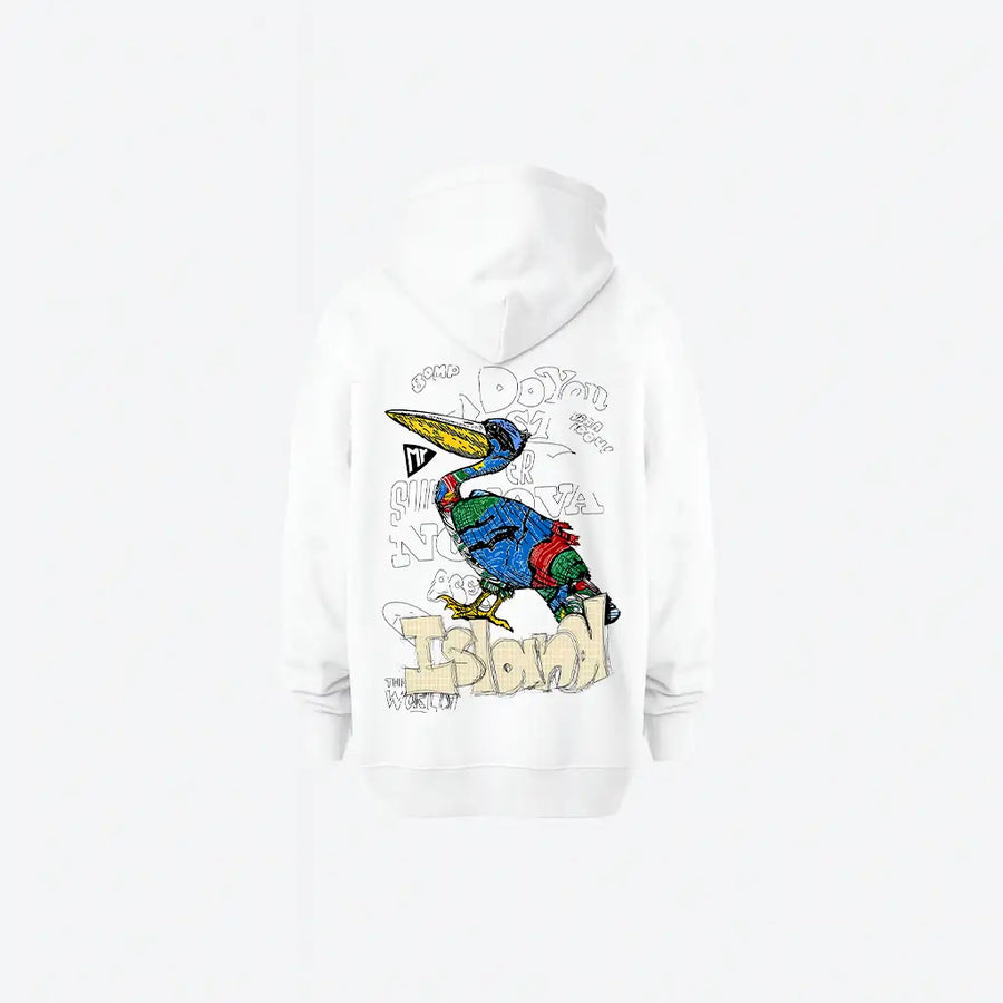 Oversized Dino Hoodie | هودي أوفر سايز بتصميم شبابي