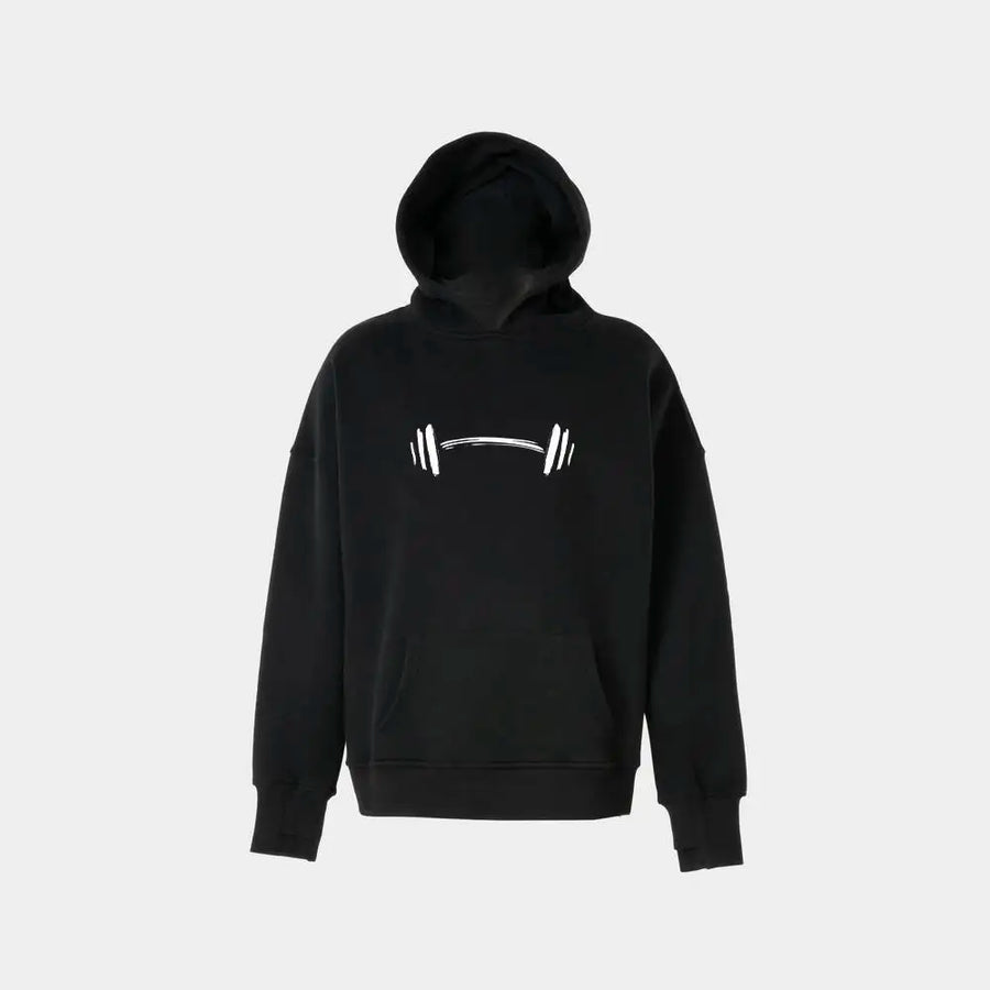 Rise & Grind Hoodie | هودي أوفر سايز بطبعة جيم تحفيزية