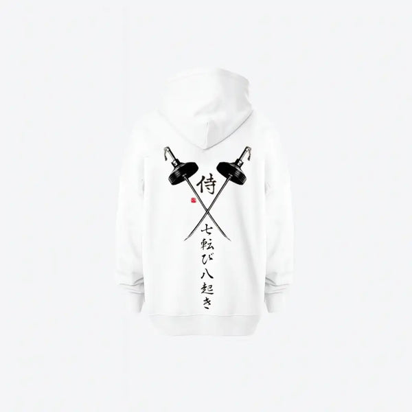 Dual Katana Hoodie | هودي أوفر سايز بتصميم سيوف يابانية