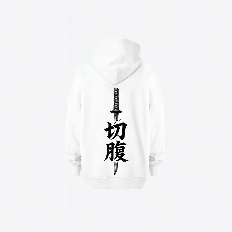 Katana Kanji Hoodie | هودي أوفر سايز بكتابة يابانية مستوحاة من الساموراي