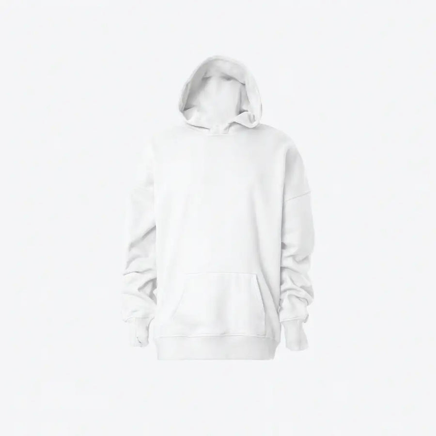 Saudi Warrior Hoodie | هودي أبيض بتصميم محارب سعودي يحمل سيف