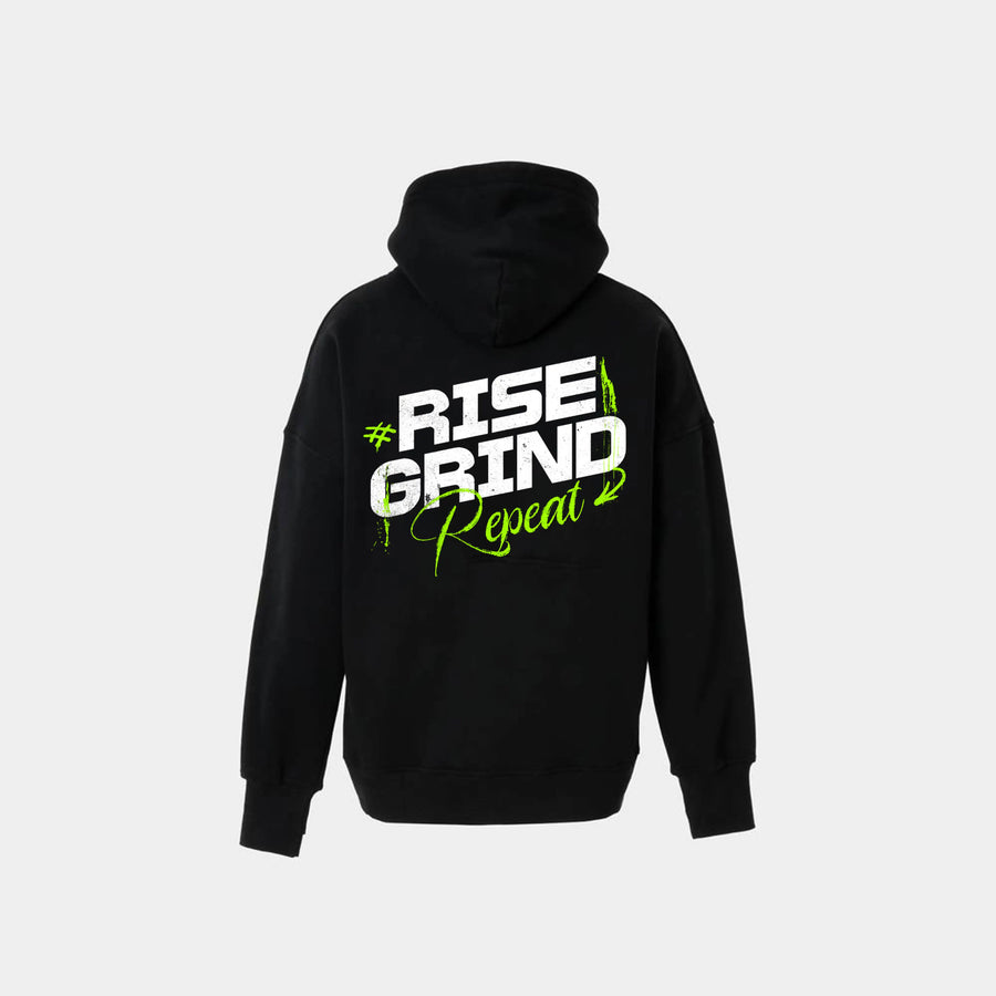 Rise & Grind Hoodie | هودي أوفر سايز بطبعة جيم تحفيزية