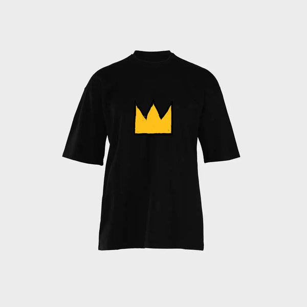 T-Shirt – Minimal Gold Crown Graphic | NOVUS تيشيرت تاج ذهبي مينيمل