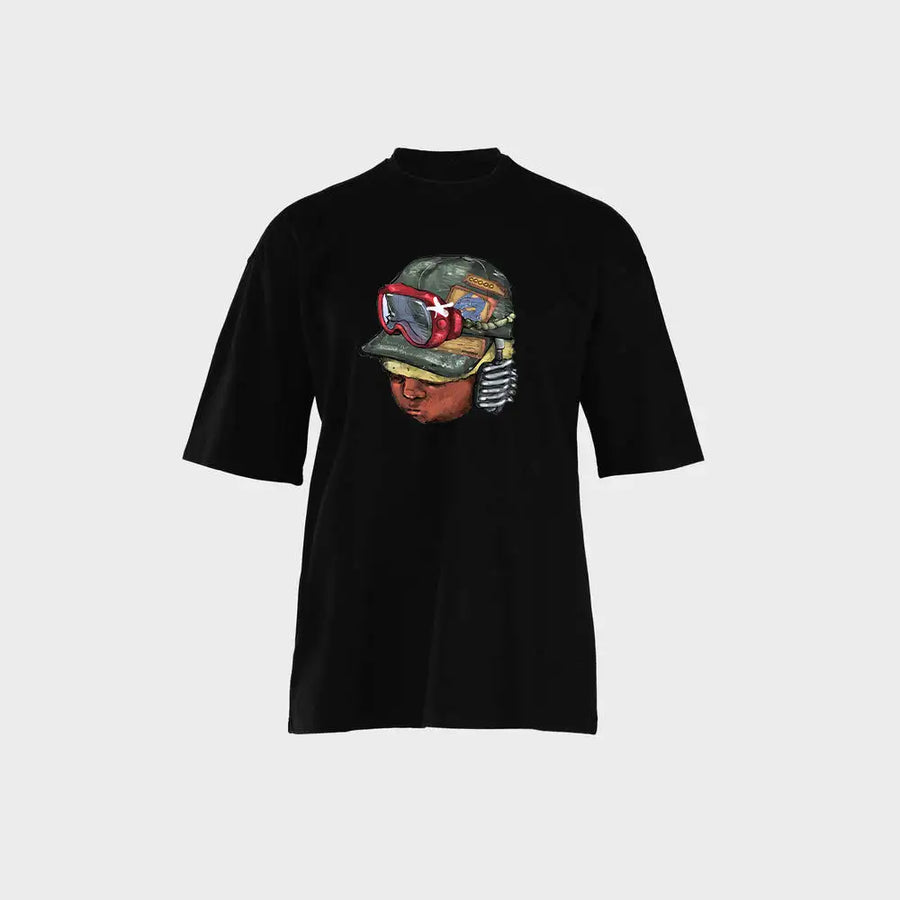 Street Rocket Print T-Shirt – تيشيرت صاروخ ستريت من NOVUS